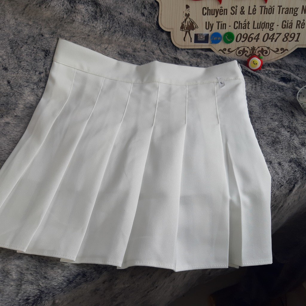 Chân Váy Xếp Li Lưng Cao Thời Trang Hàn Quốc Trẻ Trung, Chân váy xếp ly Ngắn chữ A công sở lưng cao | BigBuy360 - bigbuy360.vn