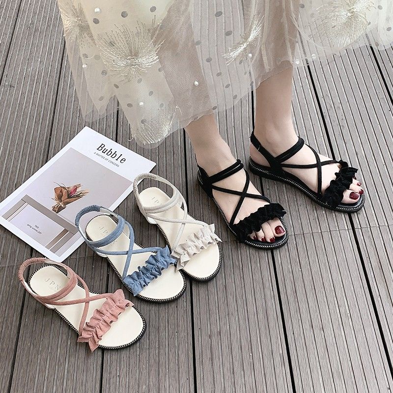 Xăng đan Nữ Đế Bệt Thời Trang Mùa Hè 4 Phong Cách Size 35-40