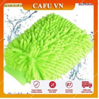 Bao tay lau rửa xe cho ô tô găng tay 2 mặt rửa xe máy, ô tô, lau dọn nội thất - CAFU VN
