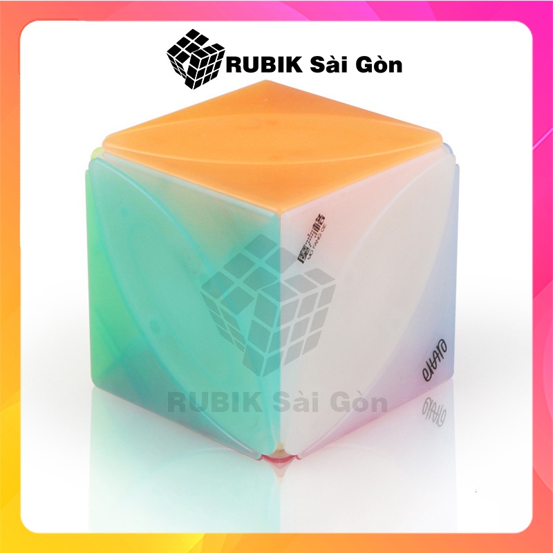 Rubik Ivy Jelly Cube Biến Thể Qiyi Rubic Thạch Lá Phong 6 mặt Maple Leaf Màu Sắc Đẹp Xoay Trơn Không Rít