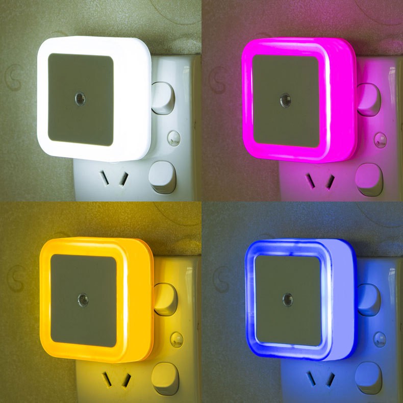 Đèn led đèn ngủ vuông cảm ứng tự động tắt mở cảm biến ánh sáng chất lượng cao Honey Boo【LMP-KOTAK】