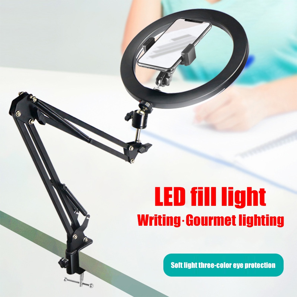 Đèn LED 10 inch hỗ trợ chụp ảnh tự sướng trên điện thoại di động