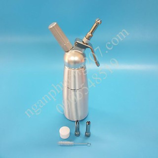 Bình xịt kem tươi Cream Whipper 500ml, kim loại nguyên khối