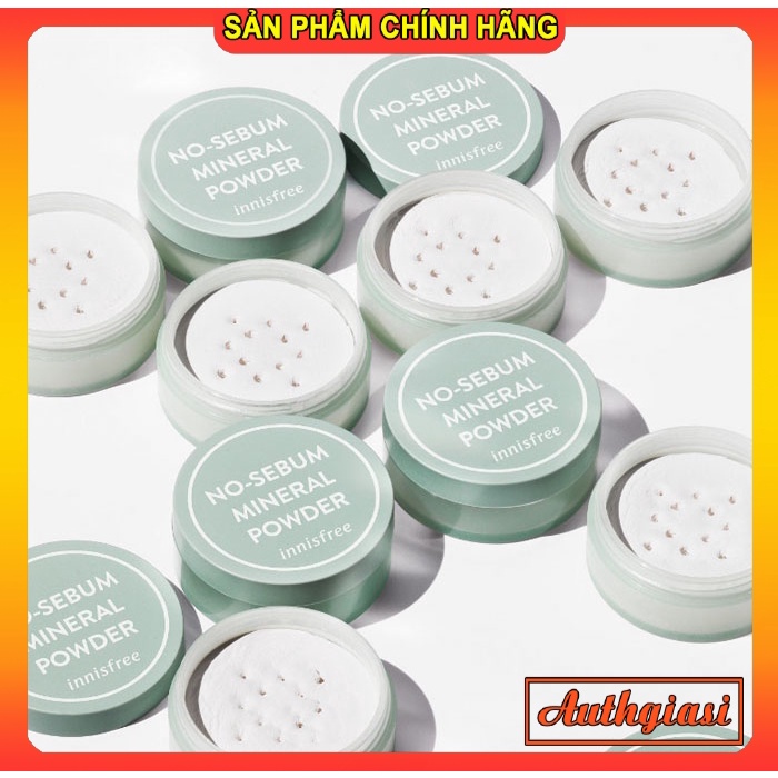 Phấn phủ dạng bột khoáng Innisfree No Sebum Mineral Powder kiềm dầu mịn da [Mẫu mới] | BigBuy360 - bigbuy360.vn