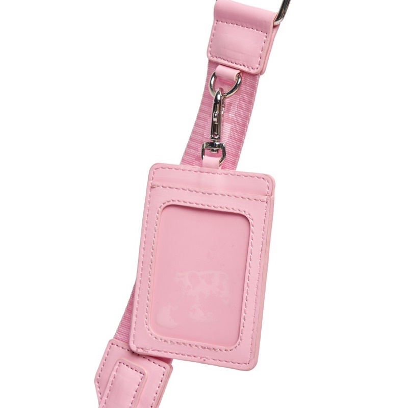 Túi chéo nhựa trong màu hồng cho bé gái