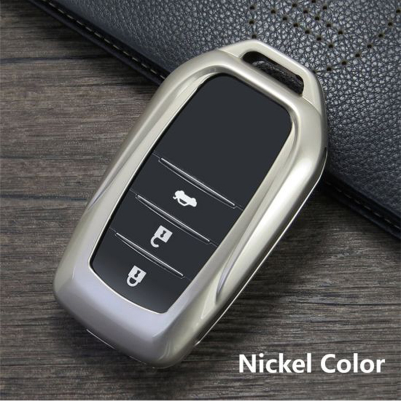 1 Vỏ Bọc Chìa Khóa Bằng Hợp Kim Kẽm Cho Xe Hơi Toyota Vios Avanza Camry RAV4 Highlander Corolla Prado