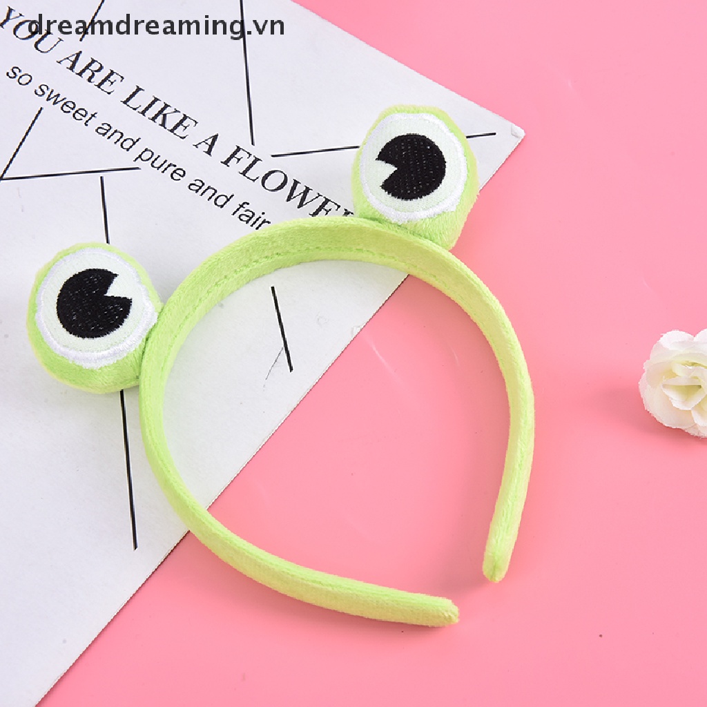 Băng Đô Cài Tóc Bản Rộng Hình Chú Ếch Dễ Thương