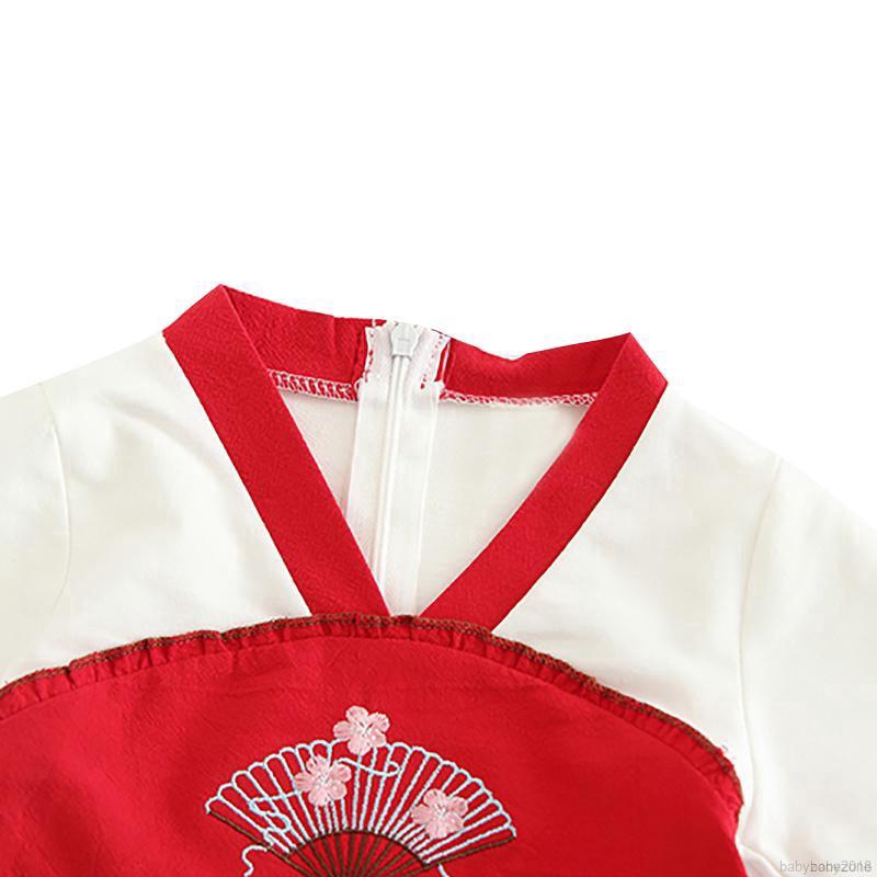 Đầm hoa dài tay xinh xắn dành cho bé gái