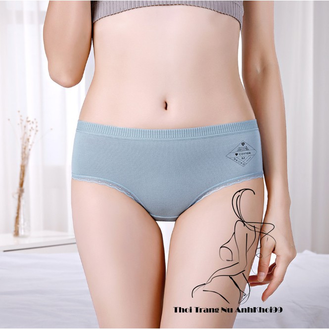 Quần lót nữ Chất Cotton Viền ren lưng Viền thun có chọn màu chọn size lớn QL05 | BigBuy360 - bigbuy360.vn