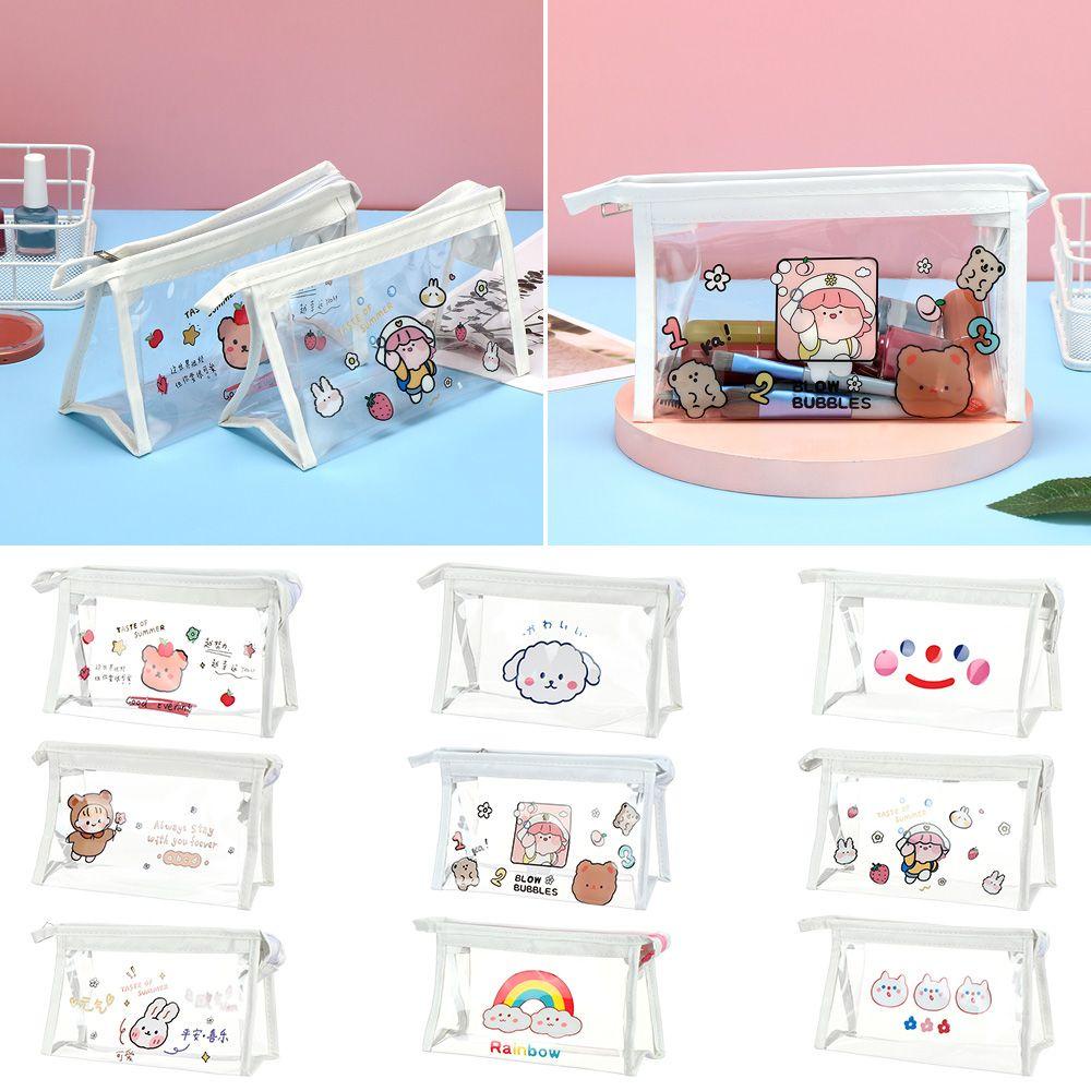 Túi Đựng Bút Trong Suốt Họa Tiết Hoạt Hình Dễ Thương 1 #