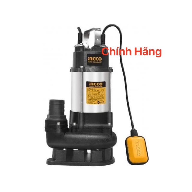 INGCO Máy bơm chìm nước thải 750W (1.0HP) SPDS7501  (Cam kết Chính Hãng 100%)