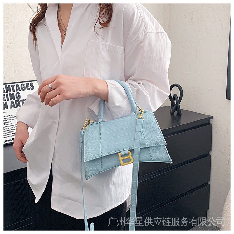 Túi Đeo Chéo Hình Vuông Cỡ Nhỏ Vân Da Cá Sấu Phong Cách Phương Tây Thời Trang Cho Nữ rNU2
