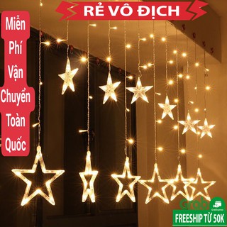 Đèn led rèm nháy Ngôi sao 2,5m đèn 138 led 12 ngồi sao 6 lớn 6 nhỏ