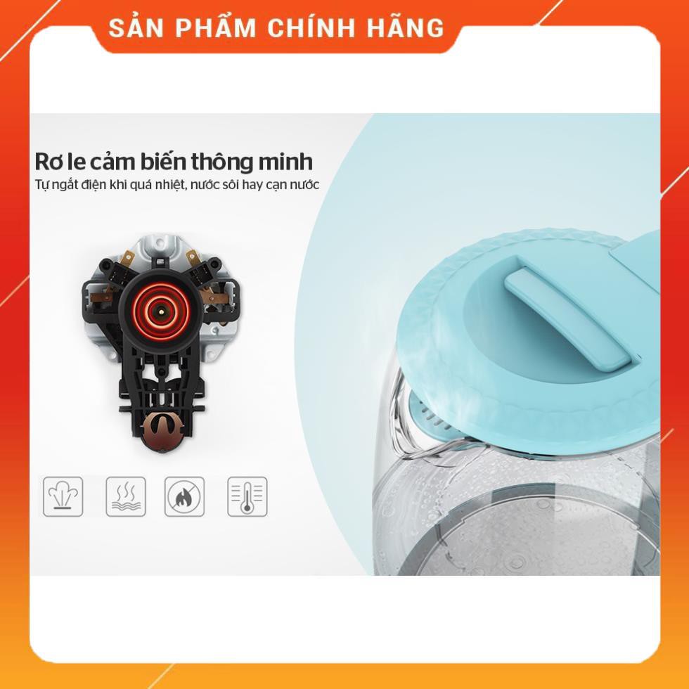 [Mã 44ELSALE2 giảm 7% đơn 300K] Ấm siêu tốc thuỷ tinh 1.8L SUNHOUSE SHD1215