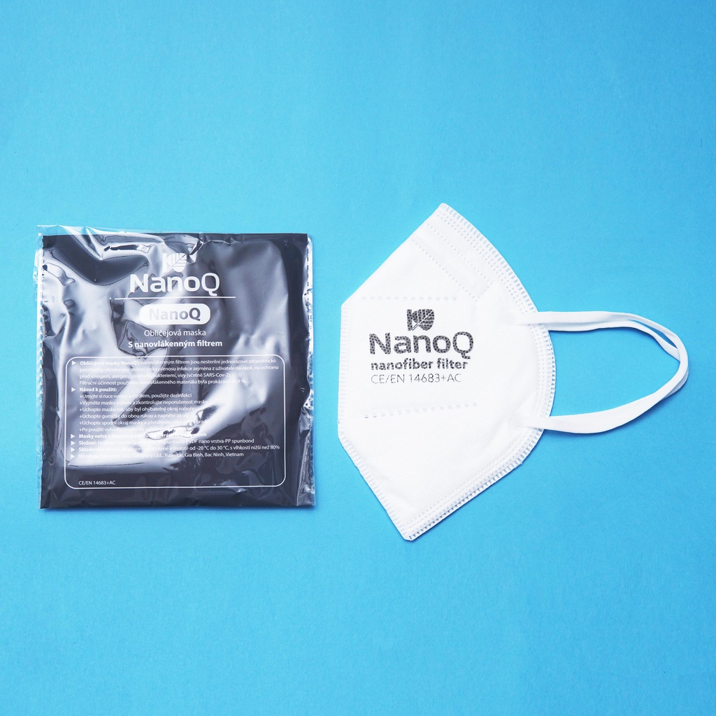 [GÓI - 01 CÁI] Khẩu trang n95 5 lớp kháng khuẩn NANO Q - Hàng chính hãng Nanocare R&amp;D