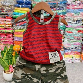 Bộ bé trai sát nách 10-25kg vải cotton mềm đẹp