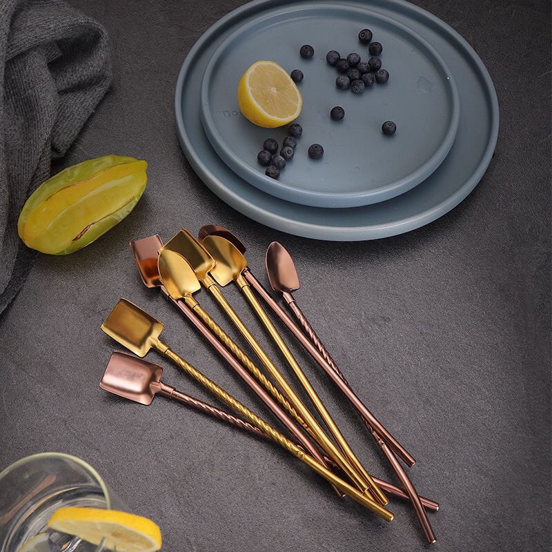 Muỗng Múc Canh Bằng Thép Không Gỉ Thiết Kế Hai Trong Một Đa Năng Sáng Tạo