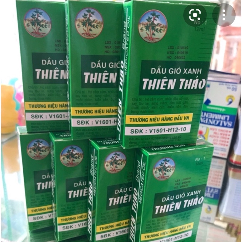 Dầu gió xanh Thiên Thảo 12ml, Trường Sơn