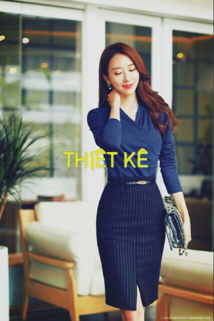 CHÂN VÁY BÚT CHÌ SOC XANH XE TRƯƠĆ LƯNG CAO THÍÊT KÊ@@ | BigBuy360 - bigbuy360.vn