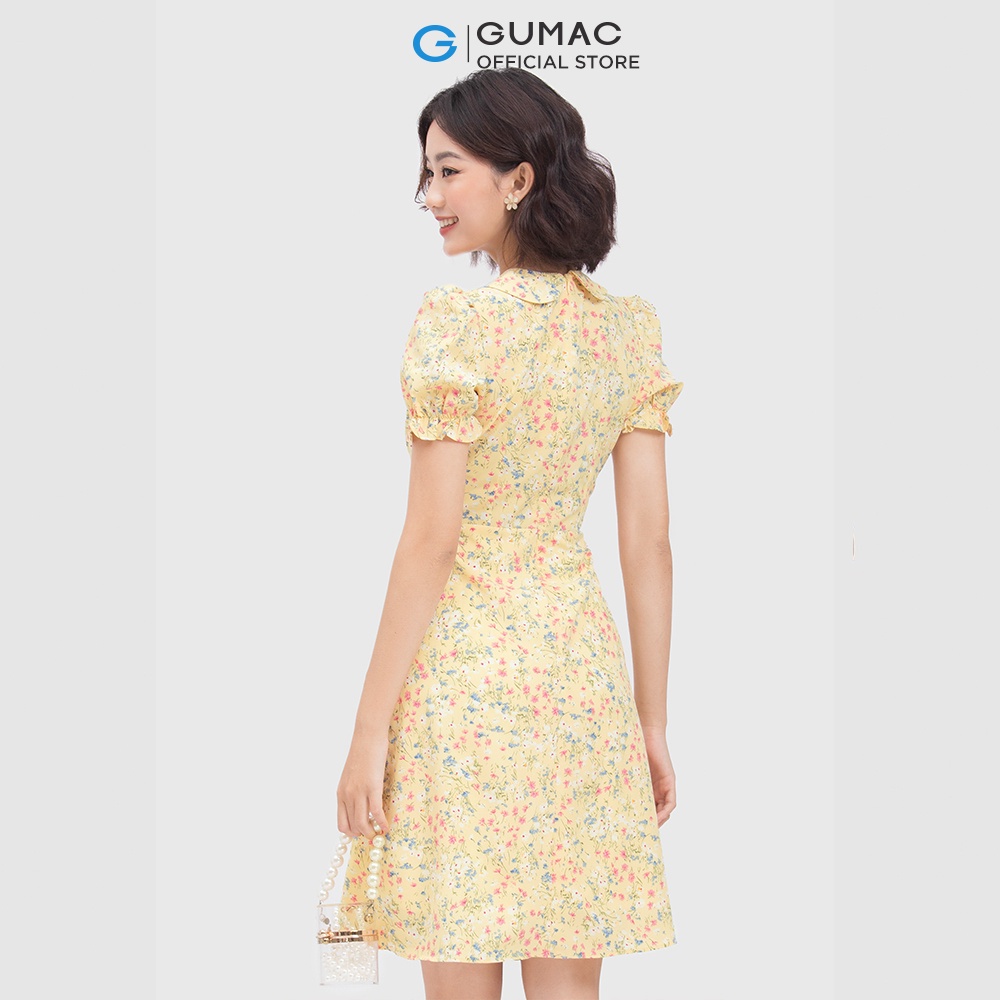 [Mã WABRGUM giảm 10% tối đa 30K đơn 99K] Đầm nữ hoa nhún ngực thời trang GUMAC DC04019 - mẫu mới | BigBuy360 - bigbuy360.vn