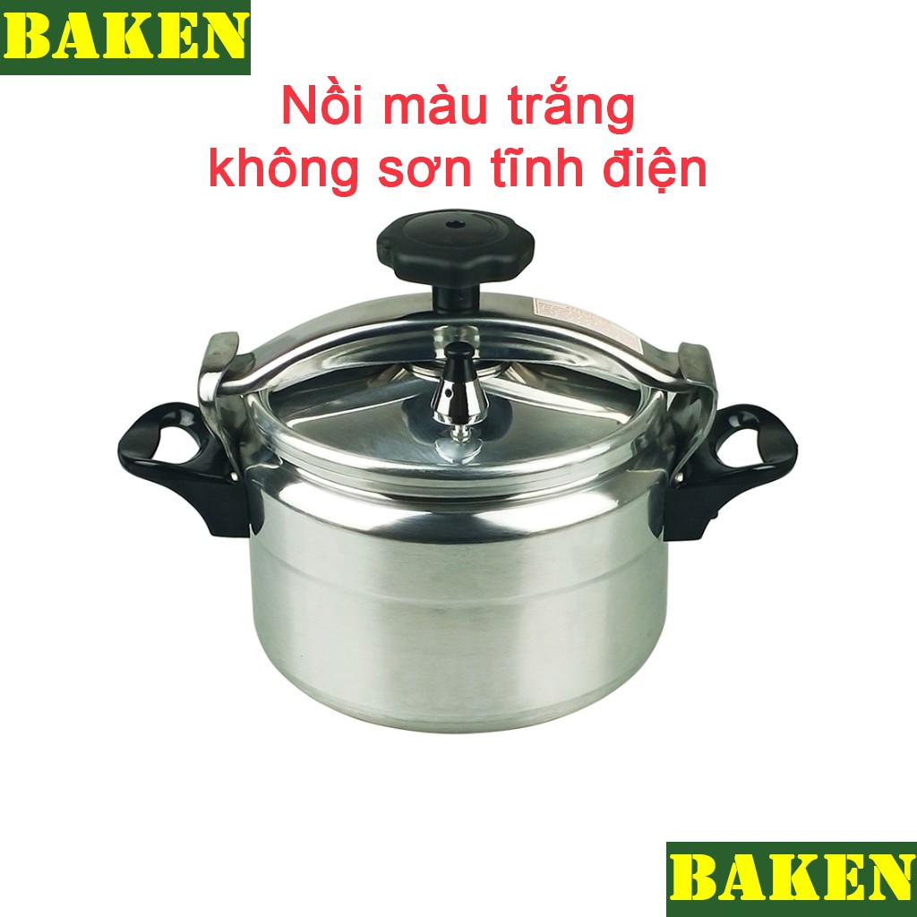 Nồi Áp Suất Bếp Từ Hợp Kim Nhôm FUJIKA 4L / 5L - Dùng Được Bếp Ga, Bếp Từ - Ninh Hầm Xương Nấu Cháo - BAKEN