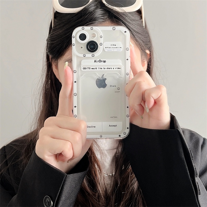 Ốp Điện Thoại TPU Mềm Chống Sốc Có Ngăn Đựng Thẻ Cho iPhone 14 13 12 11 Pro Max XR X XS SE 2020 7 8 Plus