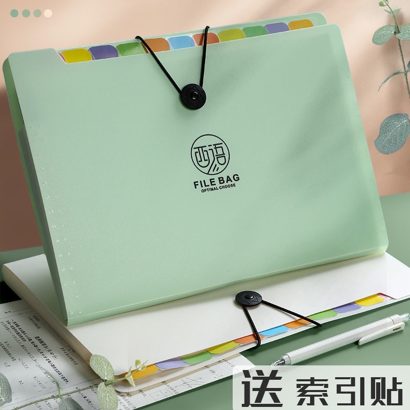 Túi đựng tài liệu a4 nhiều ngăn văn phòng phẩm - 12 ngăn - cao cấp - túi đựng tài liệu nhiều ngăn - MIYABI STORE