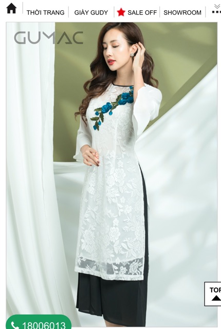 Xả lỗ váy -áo dài GUMAC size XS =>XL