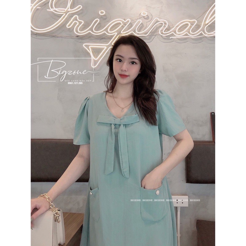 Đầm bầu chất đũi xước 50-70kg