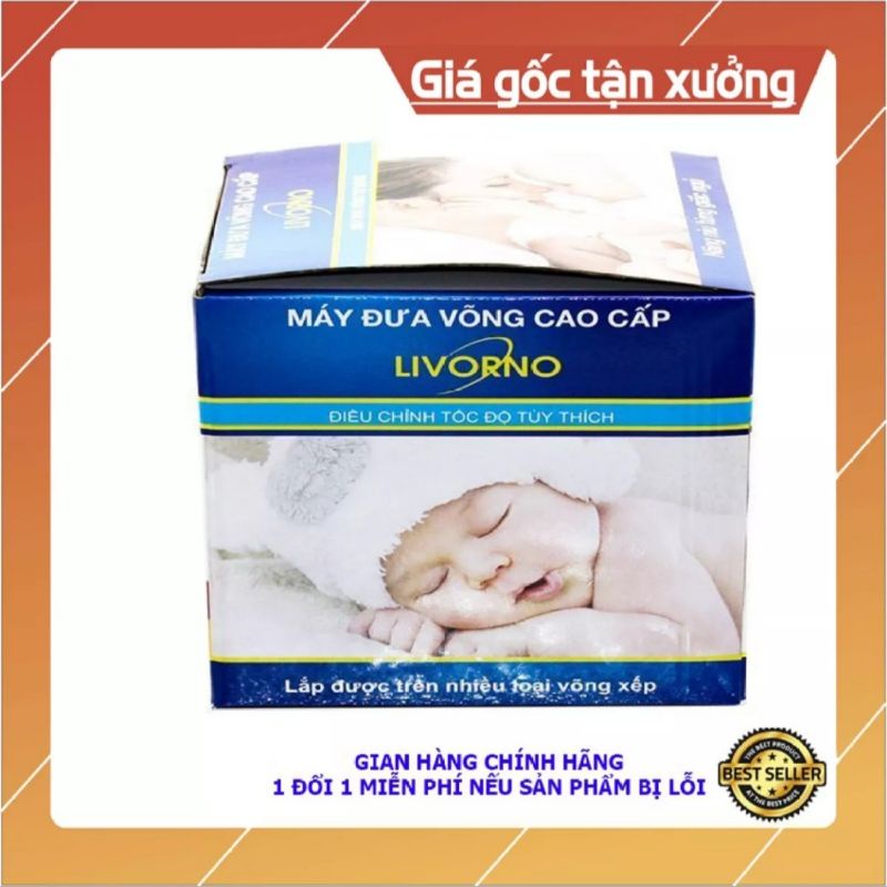 (HCM) Chính Hãng,Máy Đưa Võng Tự Động LIVORNO Vật Liệu Chịu Lực Tốt,Võ Nhựa Cực Bền,Rớt Không Vỡ...