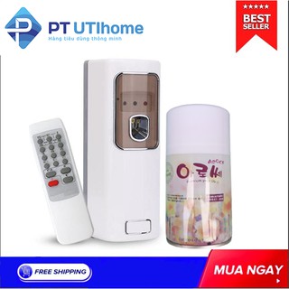  Máy xịt phòng tự động MD1A + Bình xịt thơm phòng cafe PT UTIHOME