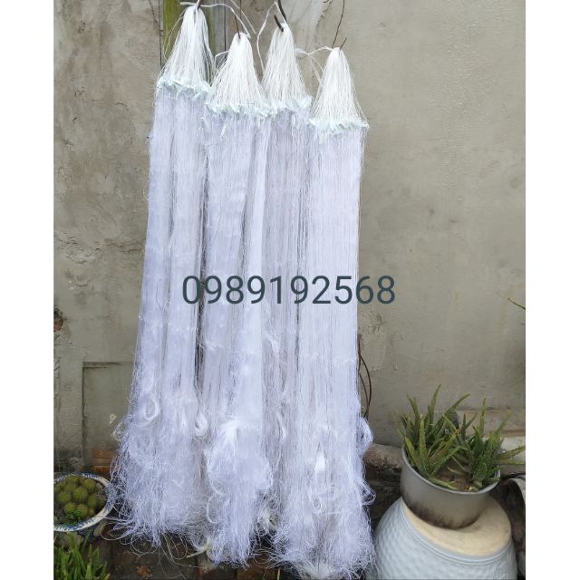 Lưới 3 lớp then 5 cao 1m dài 50m bằng dù thái bắt cá trắm chép từ 1 đến 3kg