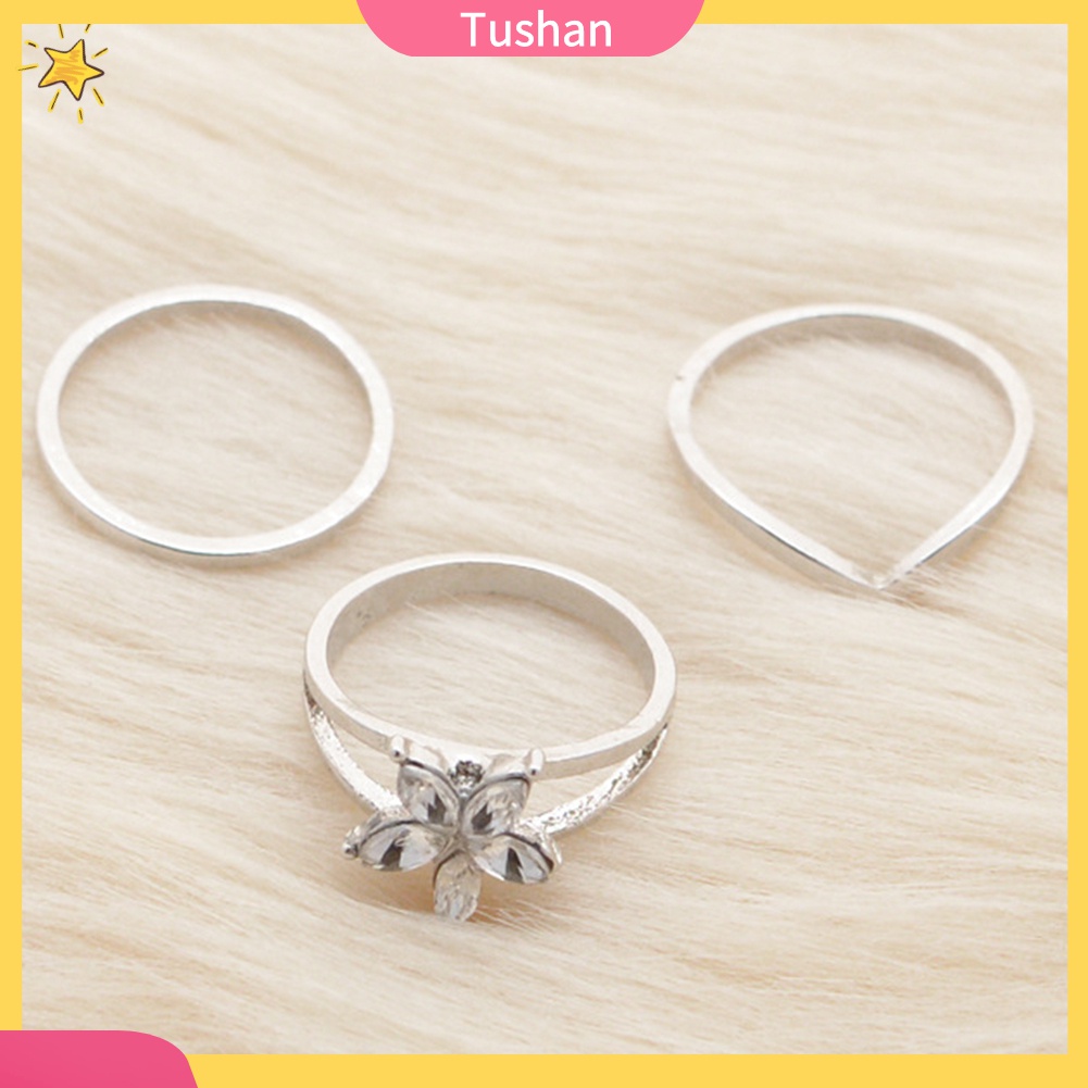 Set 3 Nhẫn Đeo Ngón Chân Phong Cách Retro