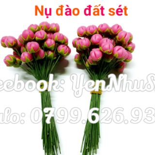 Nụ mai, nụ đào đất sét (bó 50 nụ)