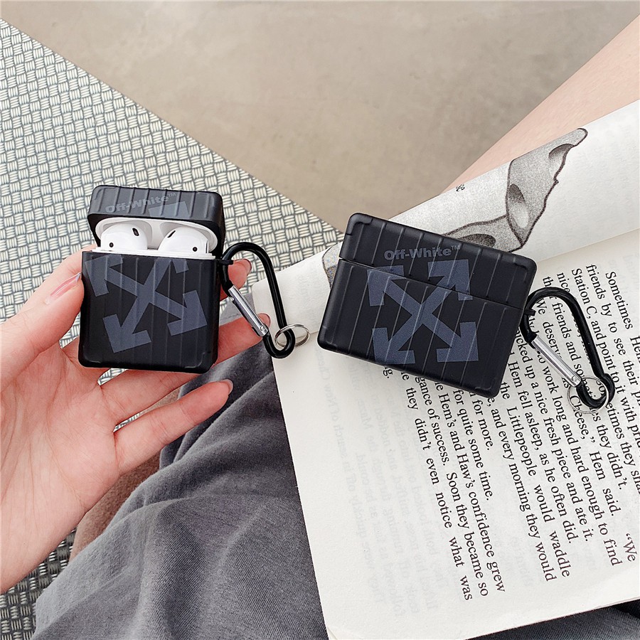 Vỏ Bảo Vệ Hộp Sạc Tai Nghe airpods pro airpods 3 gen3 airpods 2 Họa Tiết off white Thời Trang Ốp
