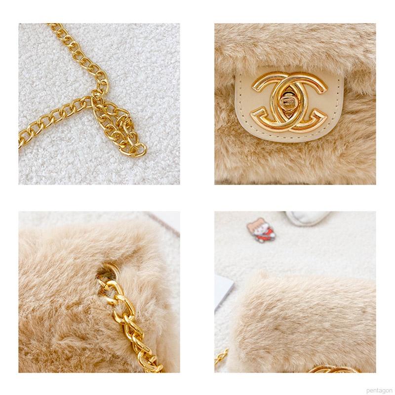 Túi Xách Lông Nhung Đeo Chéo Cho Bé Gái