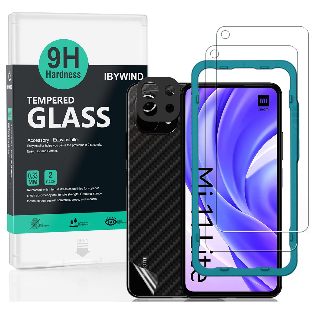 Set 2 kính cường lực bảo vệ màn hình cho Xiaomi Mi 11 Lite 5G/4G / Xiaomi 11 Lite 5G NE