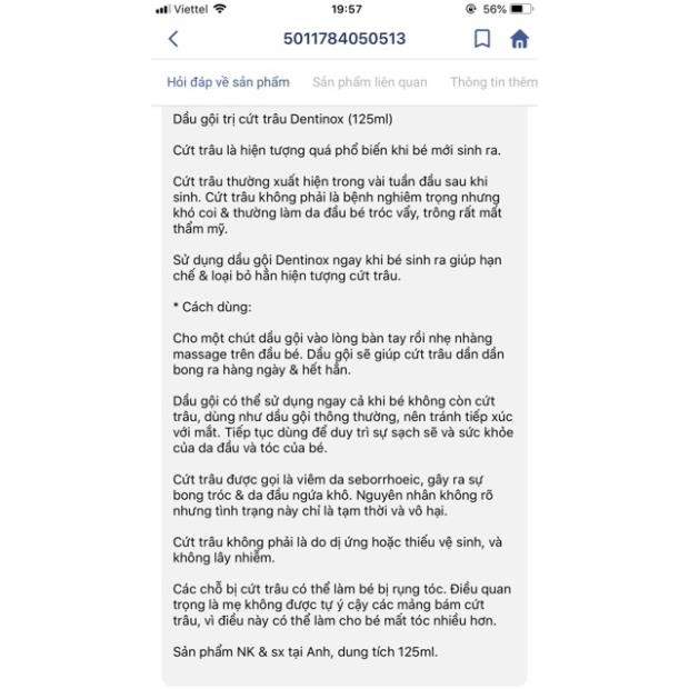 Dầu gội chuyên trị cứt trâu