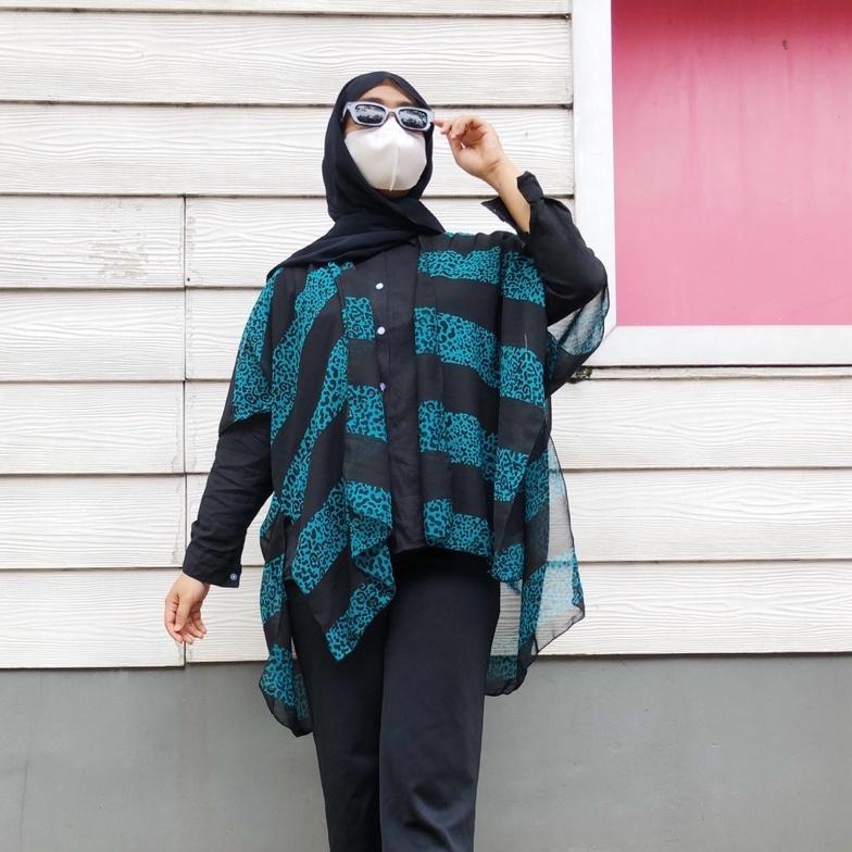 Khăn Choàng Cánh Dơi - Bên Ngoài - Áo Khoác Cardigan / Áo Khoác Ngoài Dáng Dài Cho Nữ