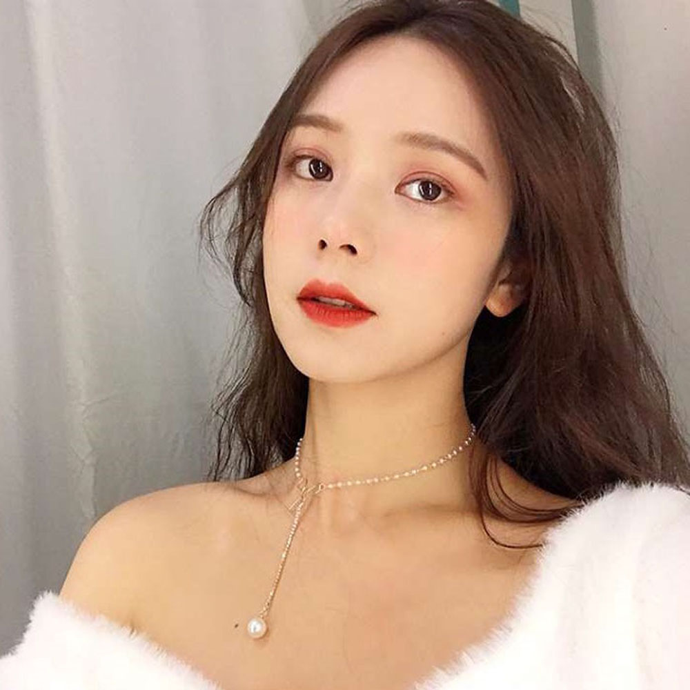 Dây Chuyền Hình Nơ Đính Ngọc Trai