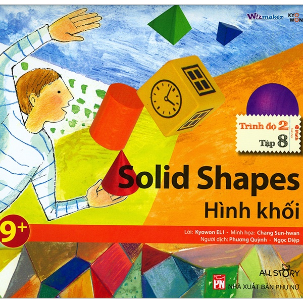 Sách - Wizmaker Trình Độ 2 - Tập 8 - Solid Shapes - Hình Khối
