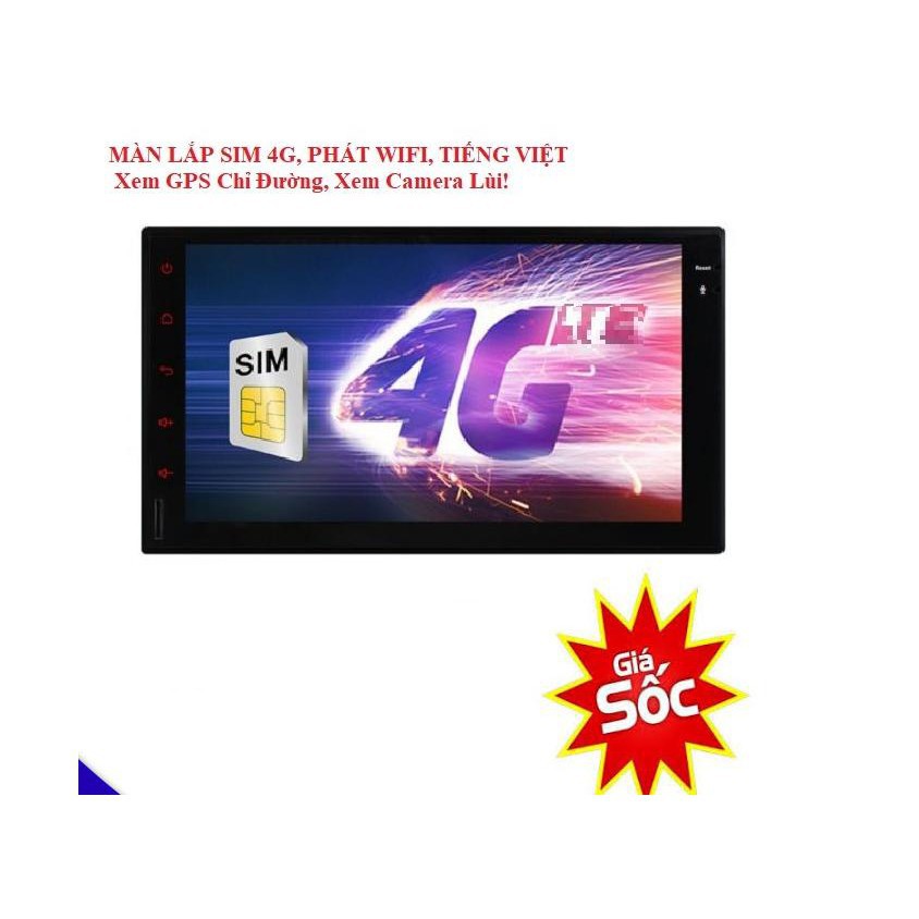 Màn hình ô tô lắp sim 4G với âm thanh, hình ảnh sắc nét trung thực, Giá giảm 50%, Màn hình dvd android xe Getz, xe i10