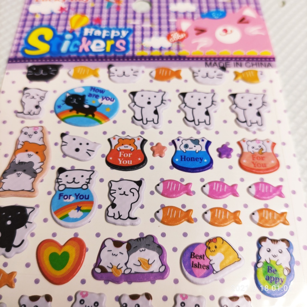 Sticker CAT gồm các hình dán  các chú mèo [S41] rất dễ thương sử dụng trang trí đồ vật - LUCKY SHOES VN