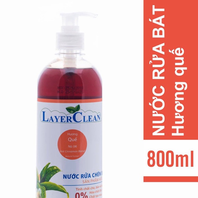 Nước rửa chén bát hữu cơ layer clean