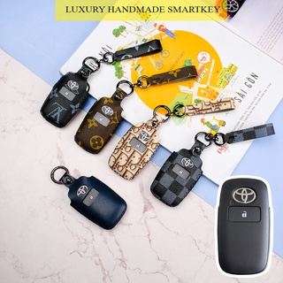 Bao da chìa khóa smartkey ô tô Toyota Raize Veloz Cross Avanza mẫu mới khâu tay
