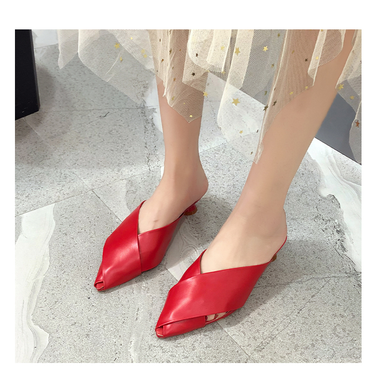 Dép sandal IELGY gót thấp dày dặn thời trang mùa hè dành cho nữ