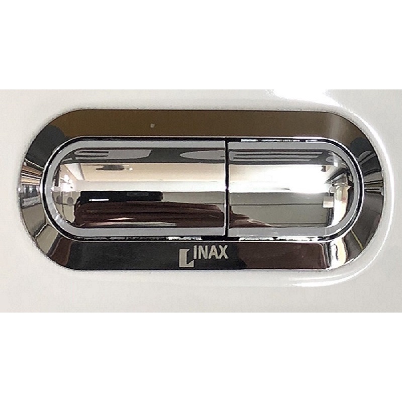 Nút nhấn bồn cầu Linax-306VA , 700VAhình oval 10cm, Ấn xả 2 nhấn xí bệt C306 nhấn mạ chrome êm sử dụng tốt