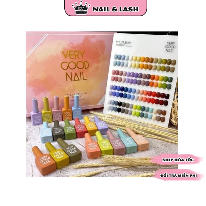 Set sơn móng tay 60 màu Very Good Nail cực HOT toàn màu Trend được yêu thích 2021