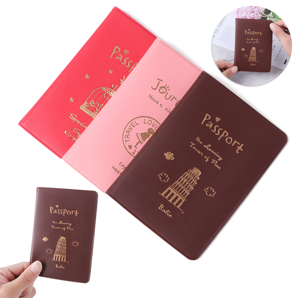 Ví Da Pu Đựng Passport Chống Thấm Nước Thời Trang