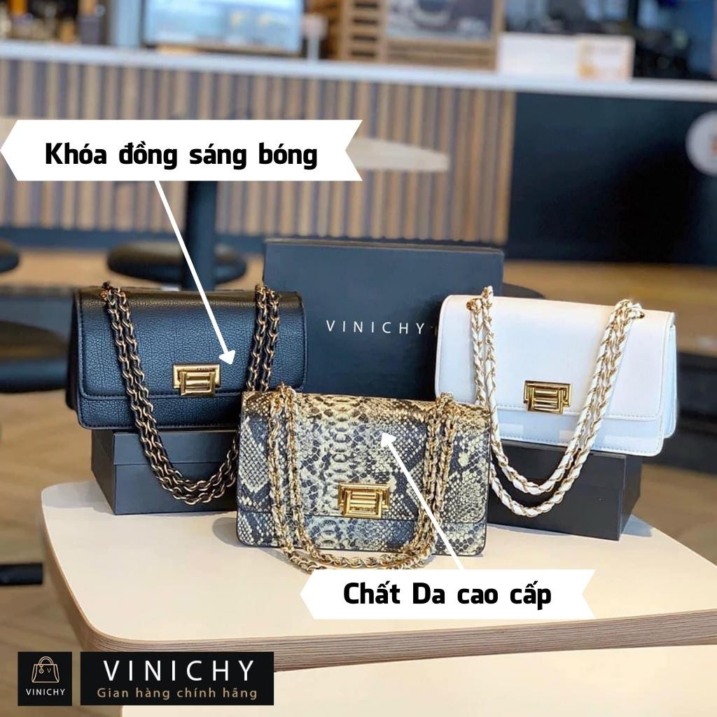 Túi xách nữ đeo chéo, túi đi chơi, đi học VINICHY, da cao cấp size 25cm HA082